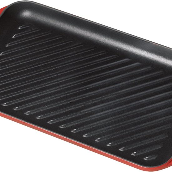 Grill rettangolare 40cm in ghisa vetrificata Le Creuset Rosso
