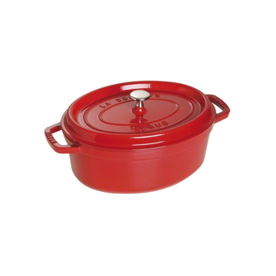 Cocotte Ovale 29cm in ghisa vetrificata smaltata Staub Rossa