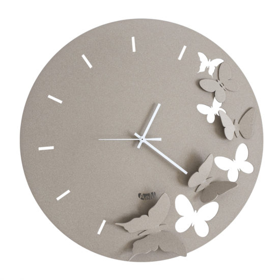 Orologio Arti & Mestieri da parete Butterfly Spring Beige