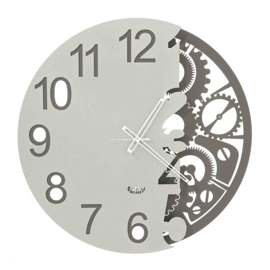 Orologio Arti & Mestieri da parete Full Meccano fango e avorio