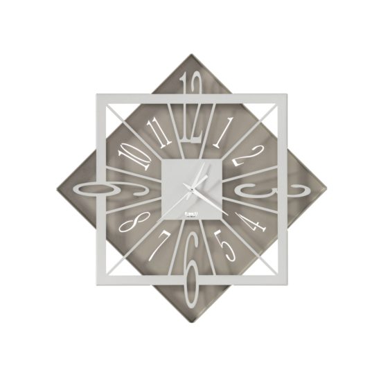 Orologio Arti & Mestieri da parete Rumba Sabbia e Bianco marmo