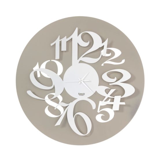Orologio Arti & Mestieri da parete Focus Sabbia e Bianco