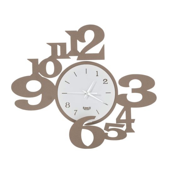 Orologio Arti & Mestieri da parete King Beige e bianco