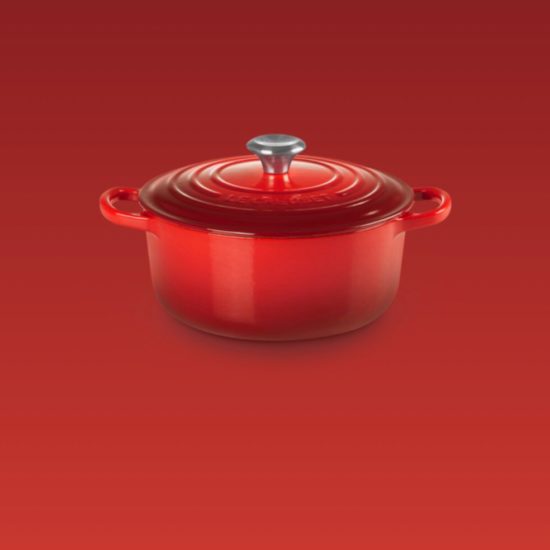 Cocotte rotonda 20cm in ghisa vetrificata Le Creuset Rossa