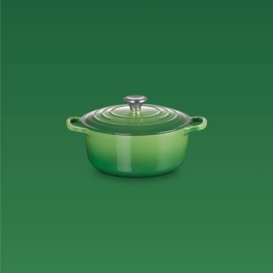 Cocotte rotonda 20cm in ghisa vetrificata Le Creuset Verde