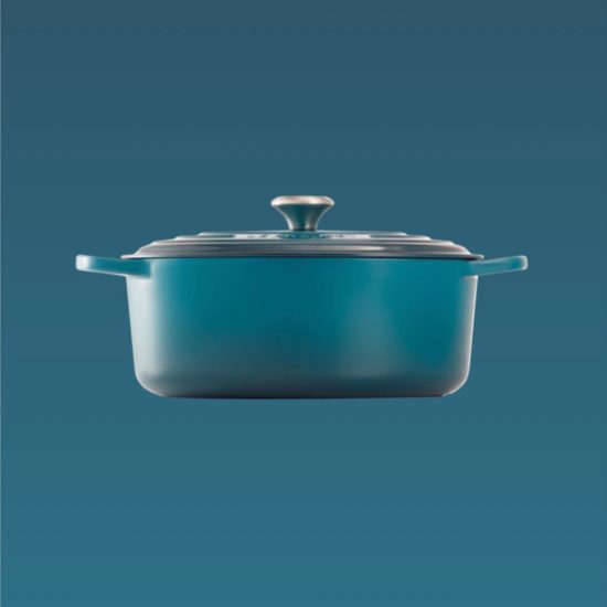 Cocotte ovale 29cm in ghisa vetrificata Le Creuset Deep Teal