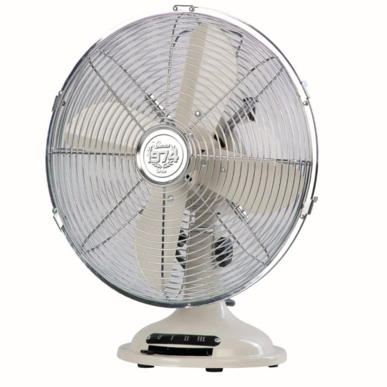 Ventilatore da tavolo 30 cm Vintage Avorio
